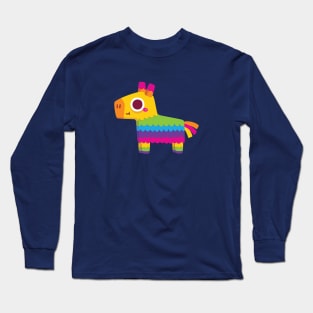 Cute and Colorful Fiesta Pinata Donkey Long Sleeve T-Shirt